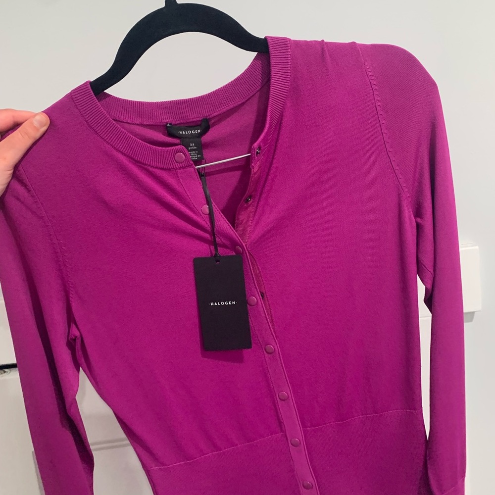 Brand new halogen pink cardigan